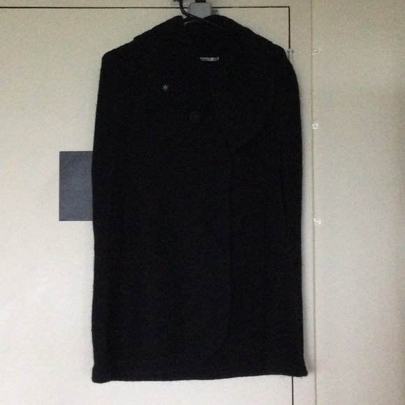 Wool Cape/poncho with collar - Picture 1 of 4